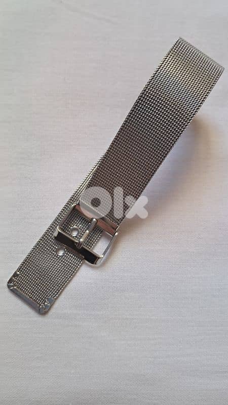 Unisex wide band mesh belt buckle bracelet 2