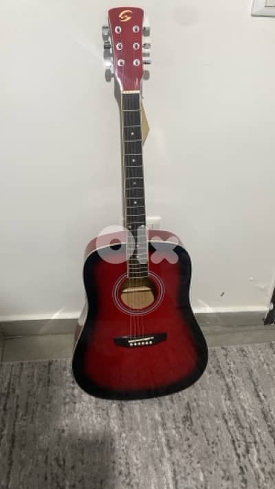 SX SD104G Dreadnought Acoustic Guitar