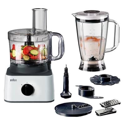 Braun 8in1 750W Food Processor FP0132WH