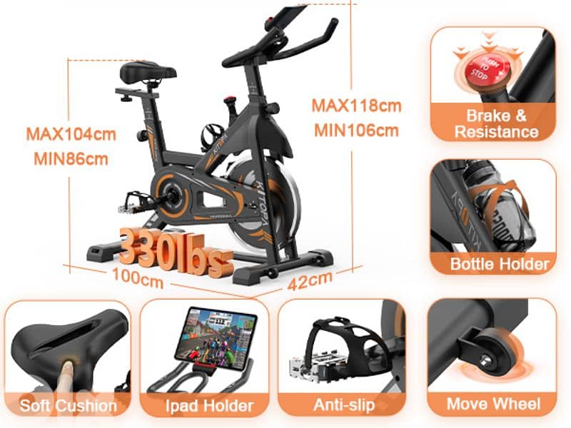Kitopa Smart Magnetic Exercise Bike 1