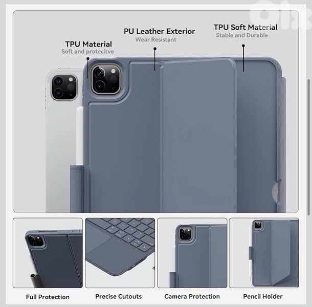 Keyboard Case with Trackpad – iPad Pro 12.9” / iPad Air 13” (Grey) 3