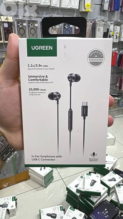 Ugreen in ear earphones with usb-c connector 35754