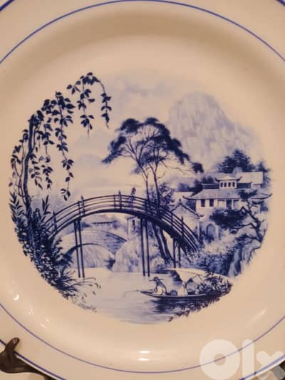 صحن أنتيك بورسلان صيني