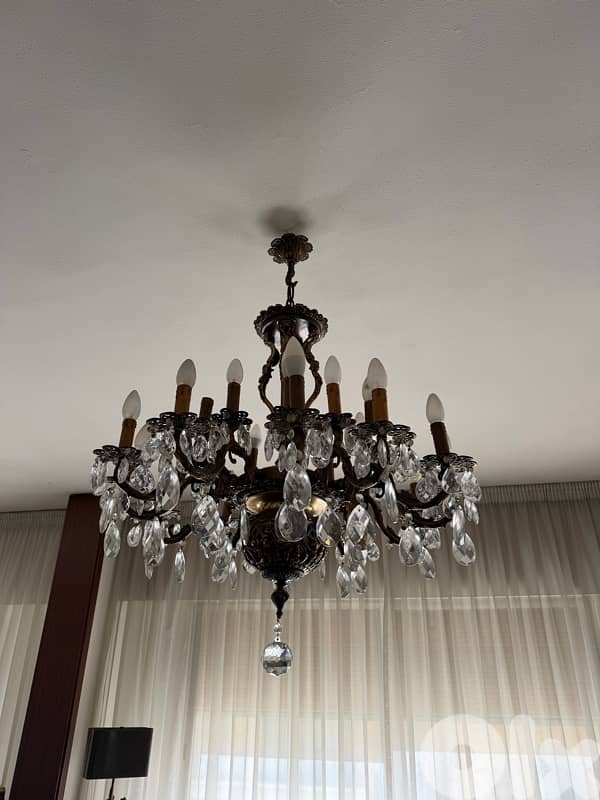 Antique Crystal Chandelier 1