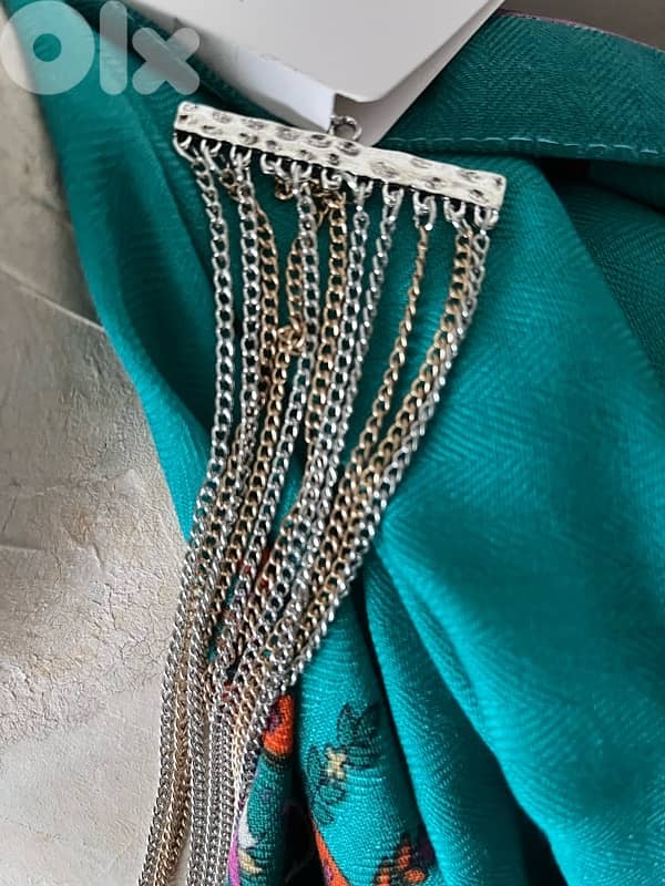 necklace double tone silver gold 6