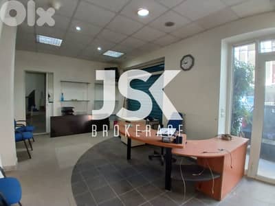 L20563 - Semi-Furnished Office With Warehouse For Rent in Jdeideh