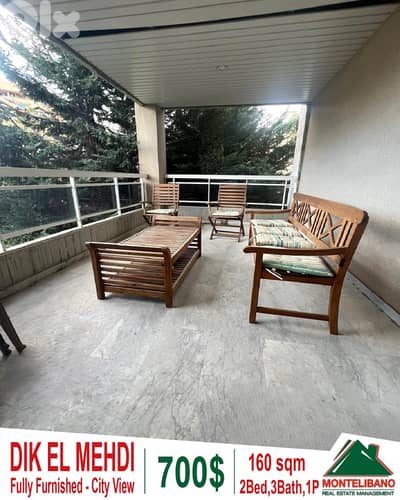 160 sqm Apartment For Rent in Dik El Mehdi ديك المحدي