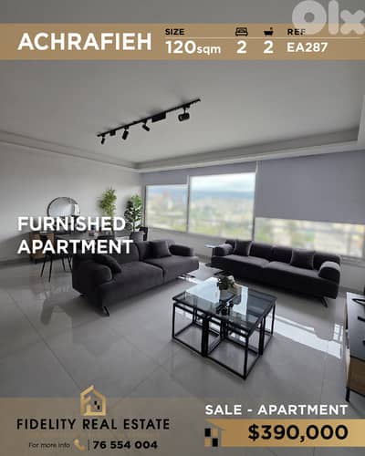 Apartment for sale in Achrafieh EA287 شقة غير مفروشة للبيع في الأشرفية