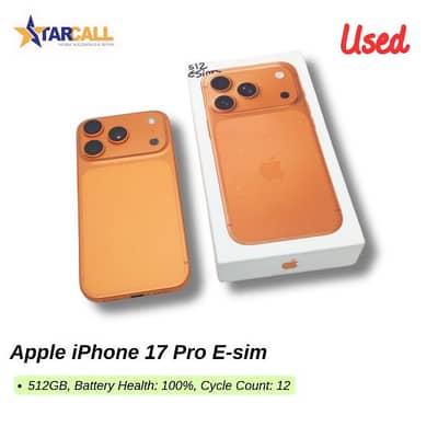 Used Apple iPhone 17 Pro E-sim used 512