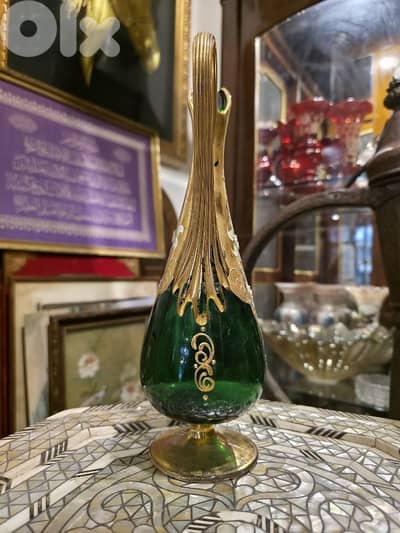 إبريق أنتيك فينيسي – Emerald Green Glass (Tre Fuochi)