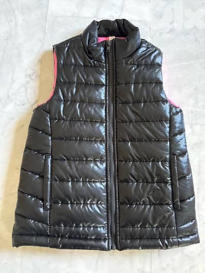 Ideology Shimmery black puffer vest