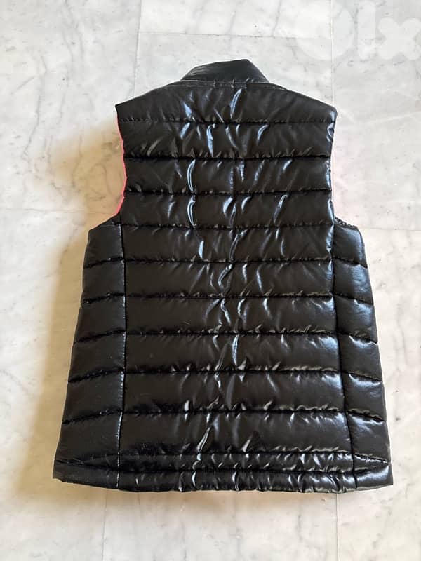 Ideology Shimmery black puffer vest 1