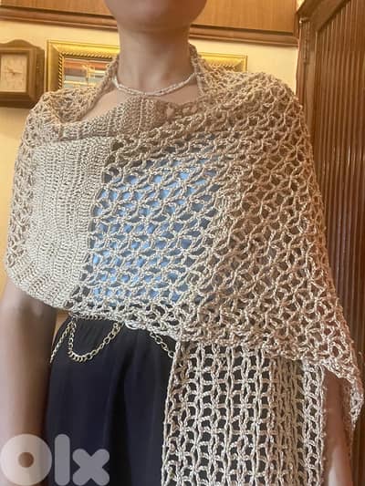 crochet shawl for spring and summer