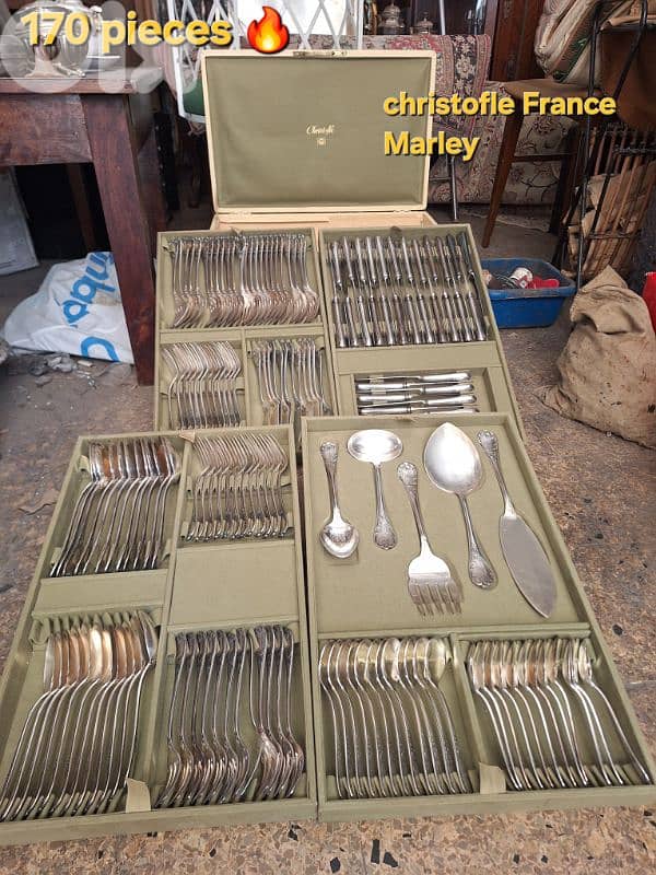 christofle France cutlery silver set 170 pieces  large collection 7