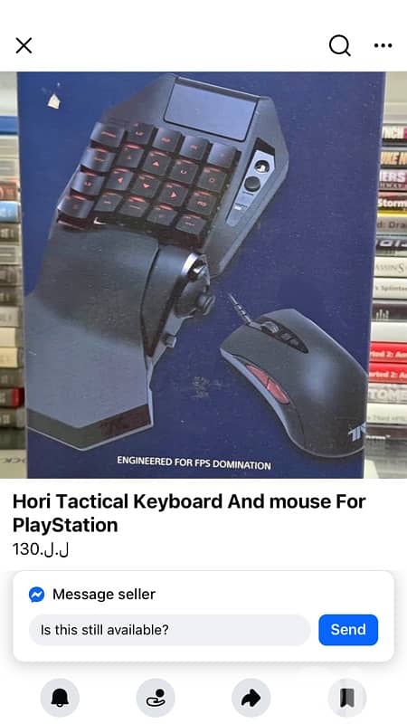 Logitech mousepad+headset razer+playstation keyboard 9