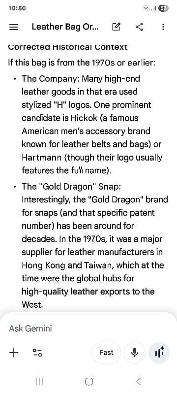 A rare real leather bag bargain price 2