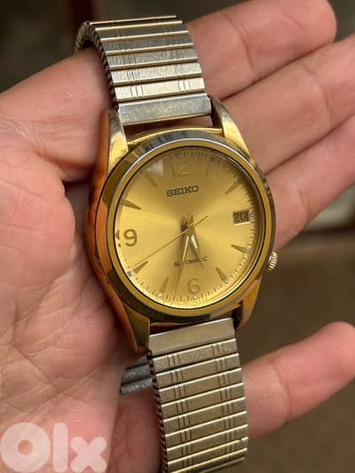 Vintage Seiko Automatic 7002-8000 | Gold Tone "Explorer" Dial
