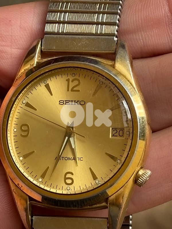 Vintage Seiko Automatic 7002-8000 | Gold Tone "Explorer" Dial 1