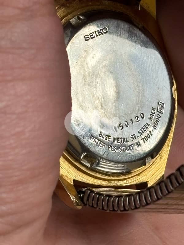 Vintage Seiko Automatic 7002-8000 | Gold Tone "Explorer" Dial 3
