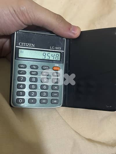 Vintage Citizen LC-503 Pocket Calculator - Working with Case