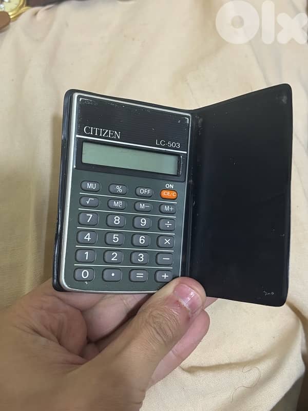 Vintage Citizen LC-503 Pocket Calculator - Working with Case 1
