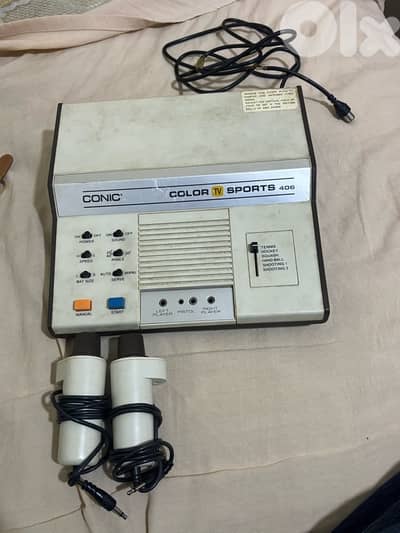 Rare Vintage 1977 Conic Color TV Sports 406 Video Game Console-Working