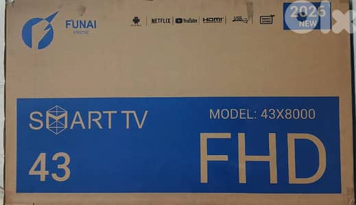 FUNAI 43" Smart TV بعدو جديد