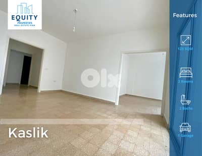 125 SQM Apartment For Rent In kaslik شقة للإيجار #RK19458