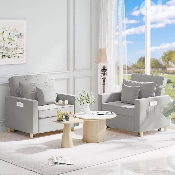 Esright Small Sofa Bed Chair, Folding Chair Bed for Small Room 2