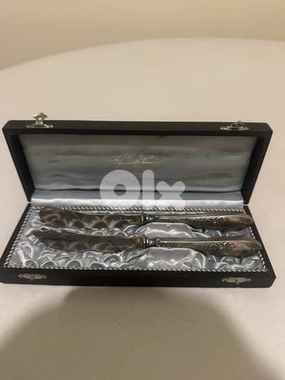 Charles Lamy Paris Vintage Knife & Fork Set – Original Box – French Lu