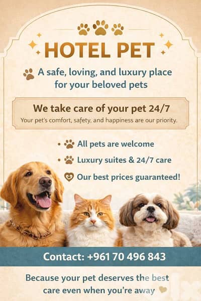 hotel and house for all your pets. .