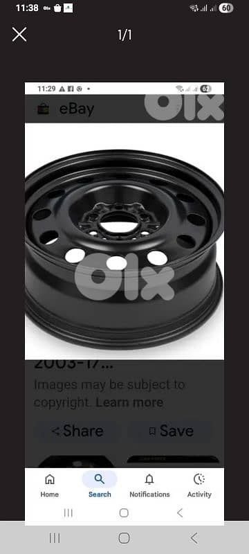 Picanto New  Black iron Rims.