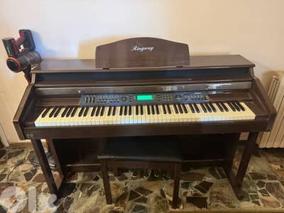 Ringway TG8834U Digital Piano – 88 Keys, Wooden Cabinet, 3 Pedals