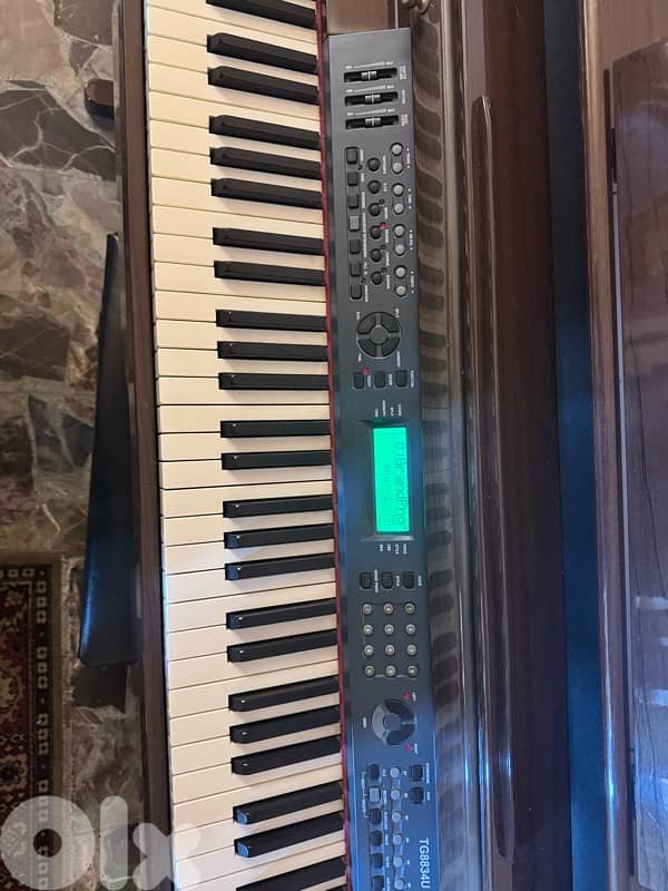 Ringway TG8834U Digital Piano – 88 Keys, Wooden Cabinet, 3 Pedals 3