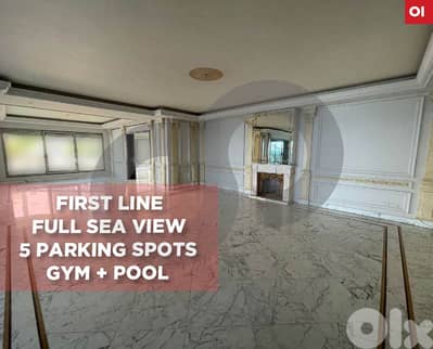 First Line, Sea View, Luxurious Ain Al Mraiseh/عين المريسةREF#OI130343