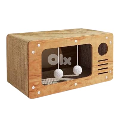 Cat Scratcher House with Ball Toys