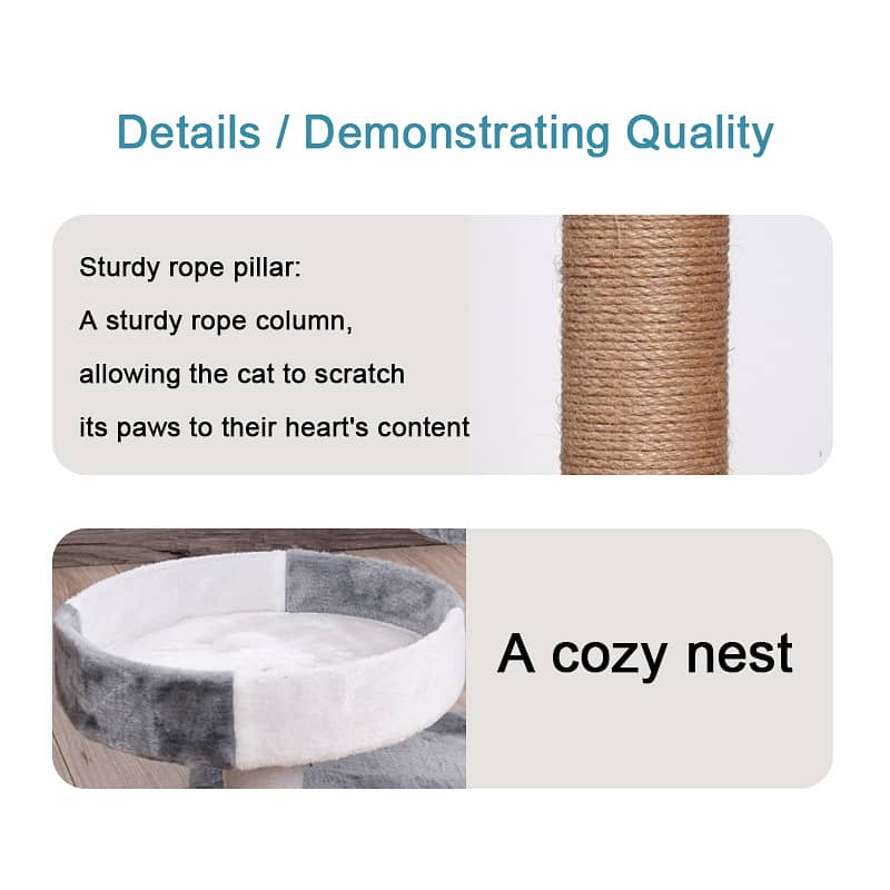 Small Cat Tree Scratcher with Sisal post 1