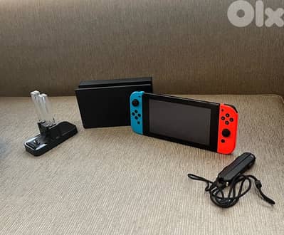 Nintendo Switch Console Bundle + Dock + Joy-Con Charger & Extras!