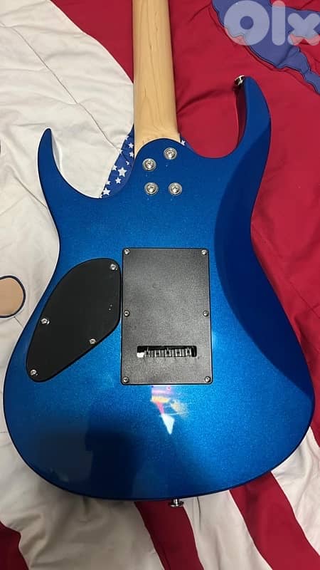 electric guitar deviser + amp yamaha + cables + strap 3