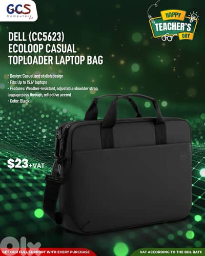 Dell (CC5623) Ecoloop Casual TopLoader Laptop Bag