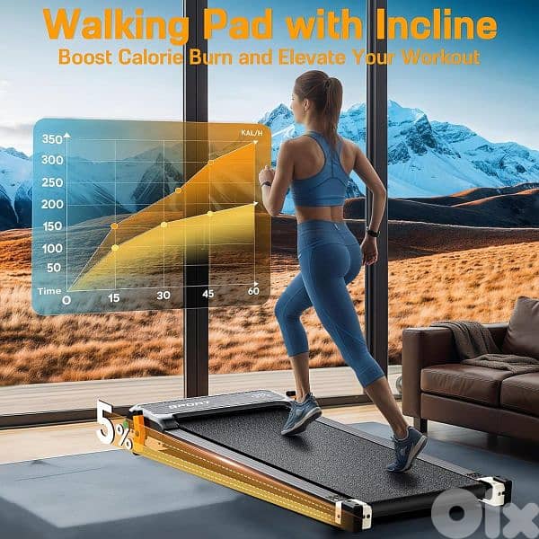 2in1, Treadmill machine , with remote control, 2.5HP 6