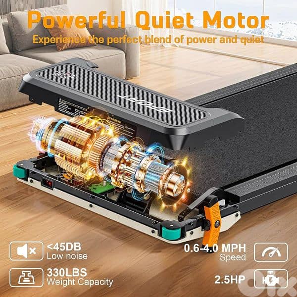 2in1, Treadmill machine , with remote control, 2.5HP 8