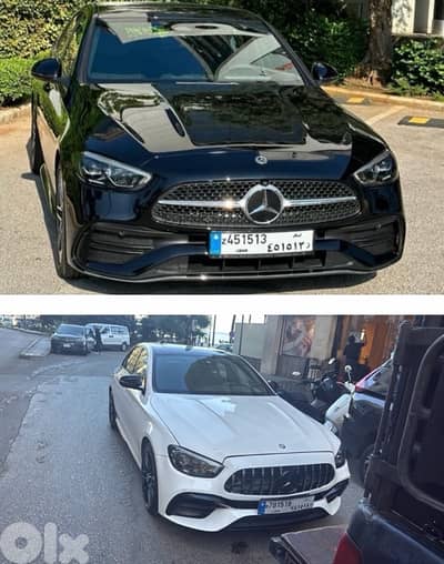 Mercedes E Class 2022 Available (White-Black)