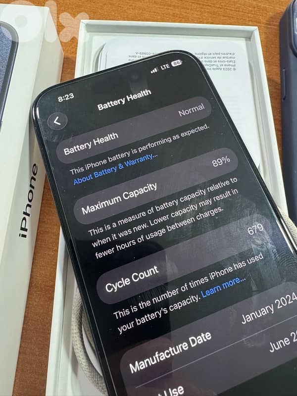 iphone 15 pro 128G battery 89 1