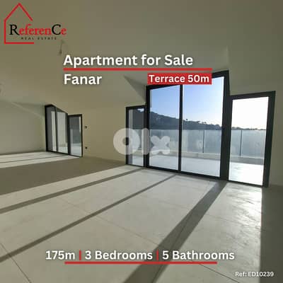 Apartment with Terrace in Fanar for sale شقة مع تراس في فنار للبيع