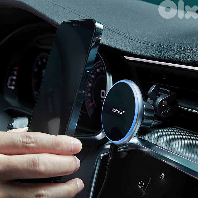 ACEFAST D3 15W Wireless Charger Car Mount Magnetic Holder 2