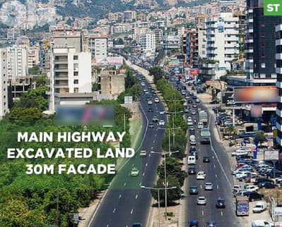 main highway, prime area, excavated land, Ghazir/غزير REF#ST133496