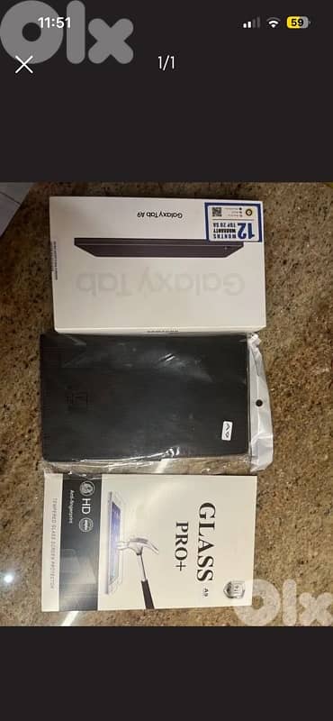GALAXY TAB A9 NEW WITH COVER AND SCREEN PROTECTOR