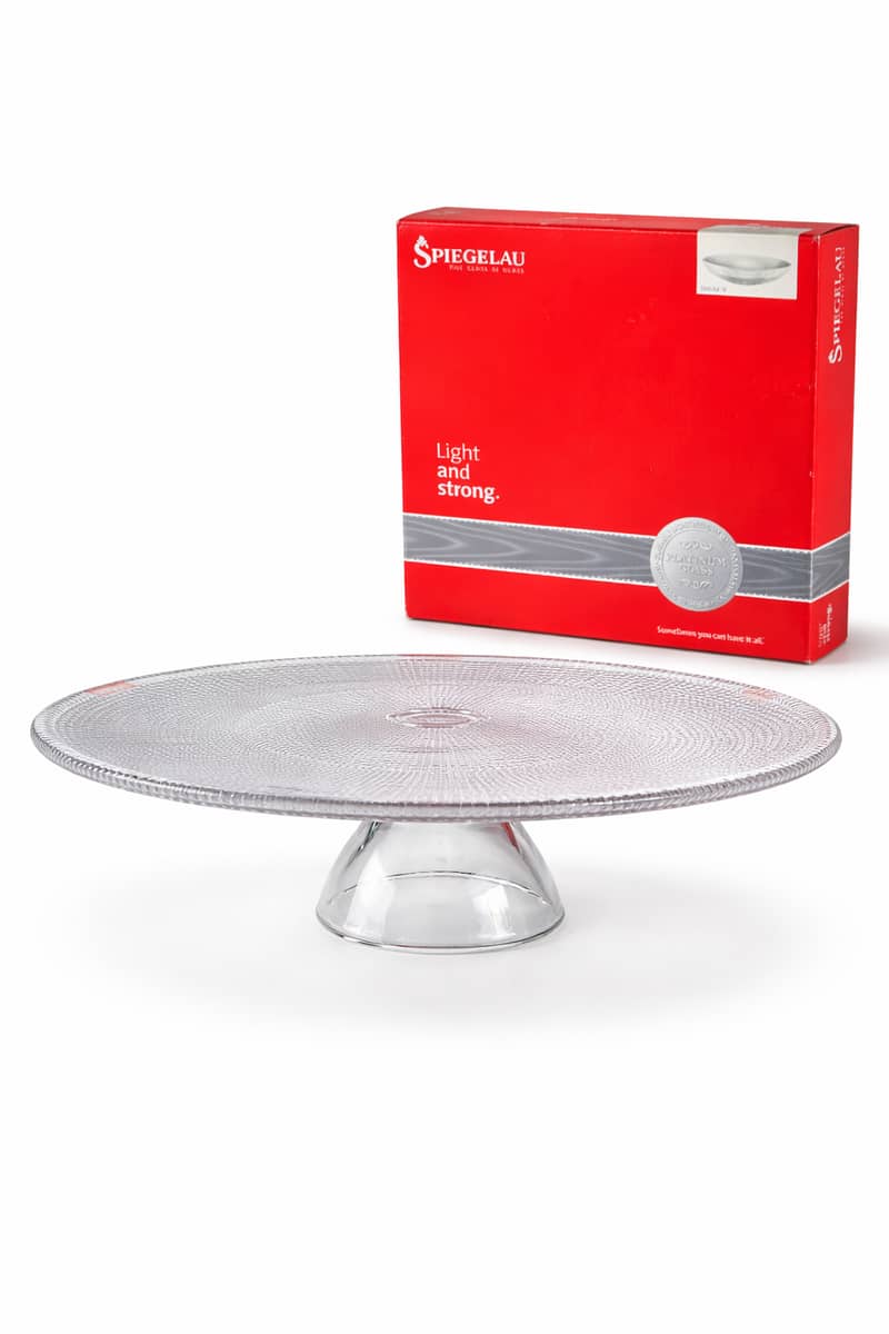 Spiegelau “Diamonds” Collection – Cake Stand (32 cm) + Bowl (30 cm) 1