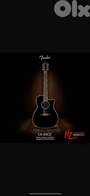 Accountic electric guitar FENDER CD60CE